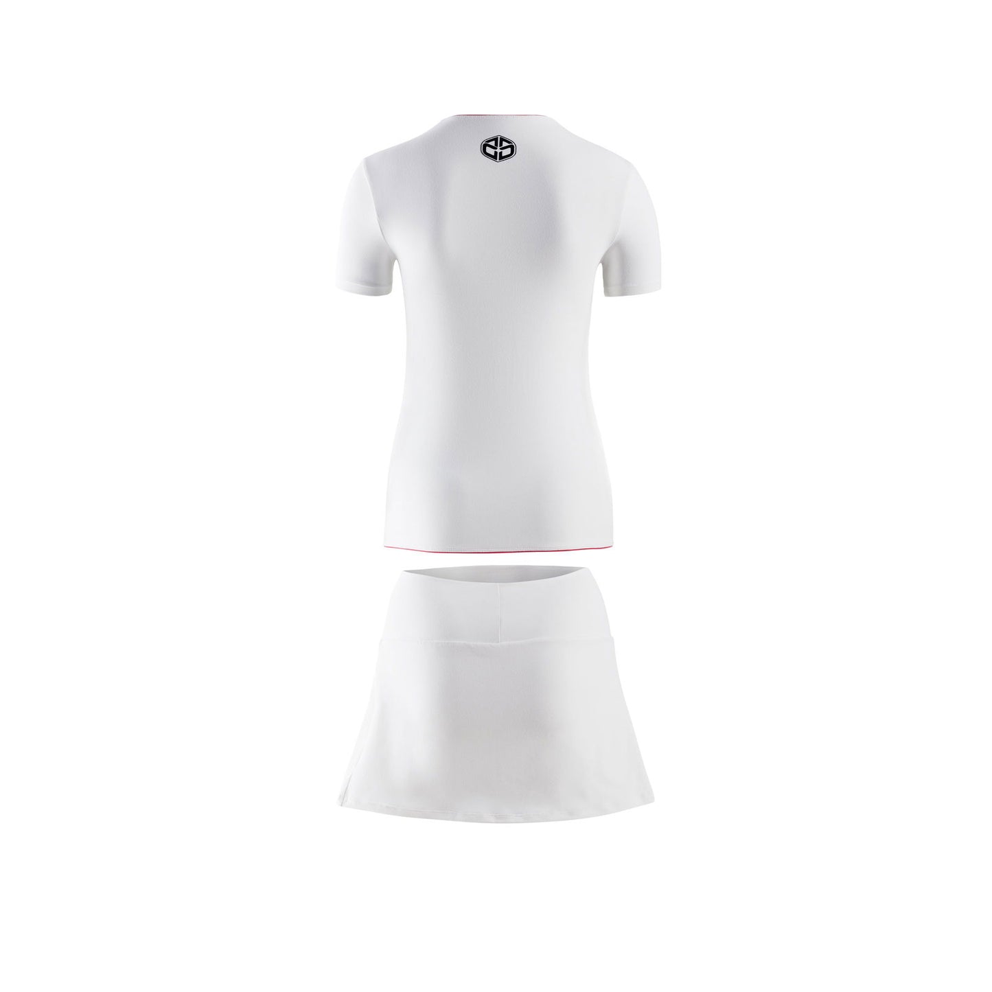 Camiseta Manga Corta Blanca + Falda Blanca - Duruss | Go For It!