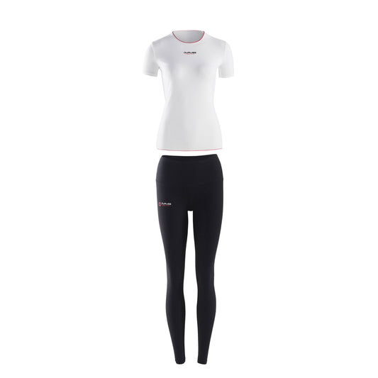 Camiseta Manga Corta Blanca + Leggin Largo - Duruss | Go For It!