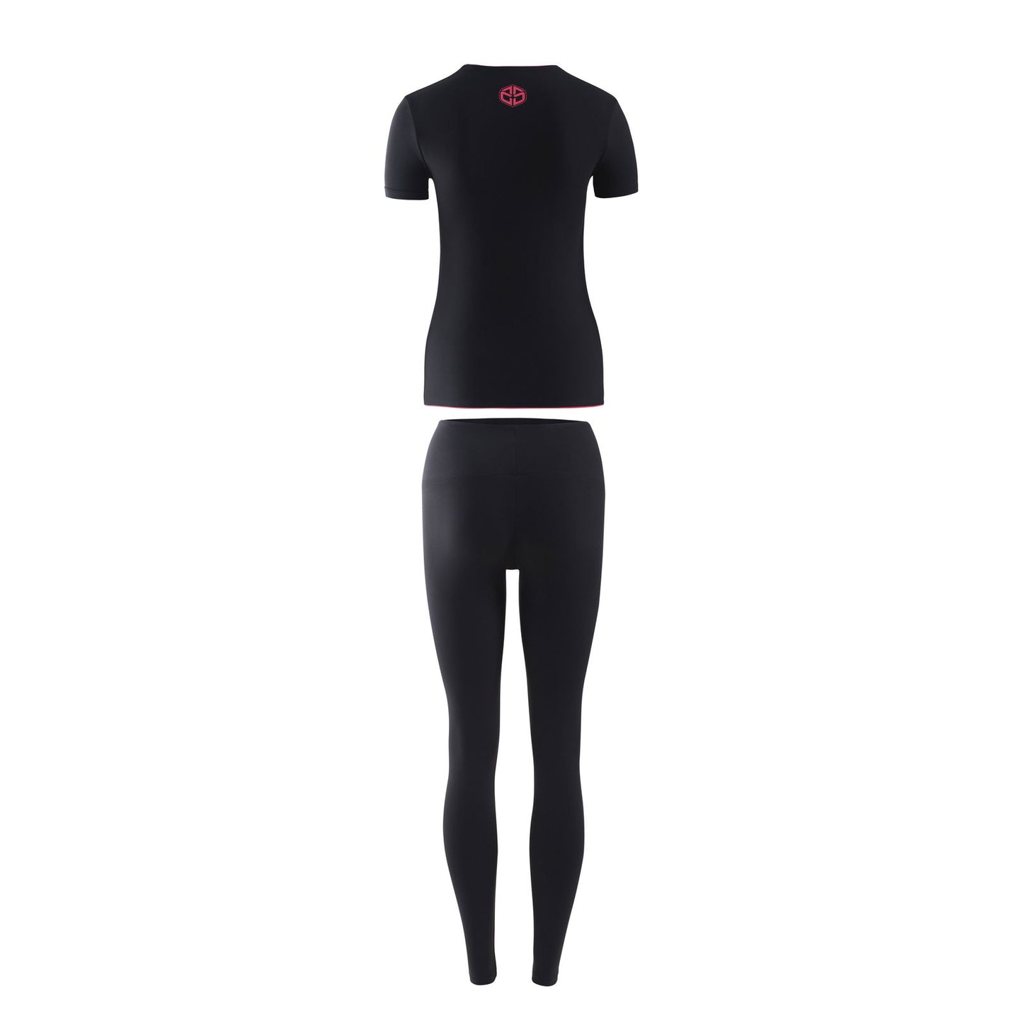 Camiseta Manga Corta Negra + Leggin Largo - Duruss | Go For It!