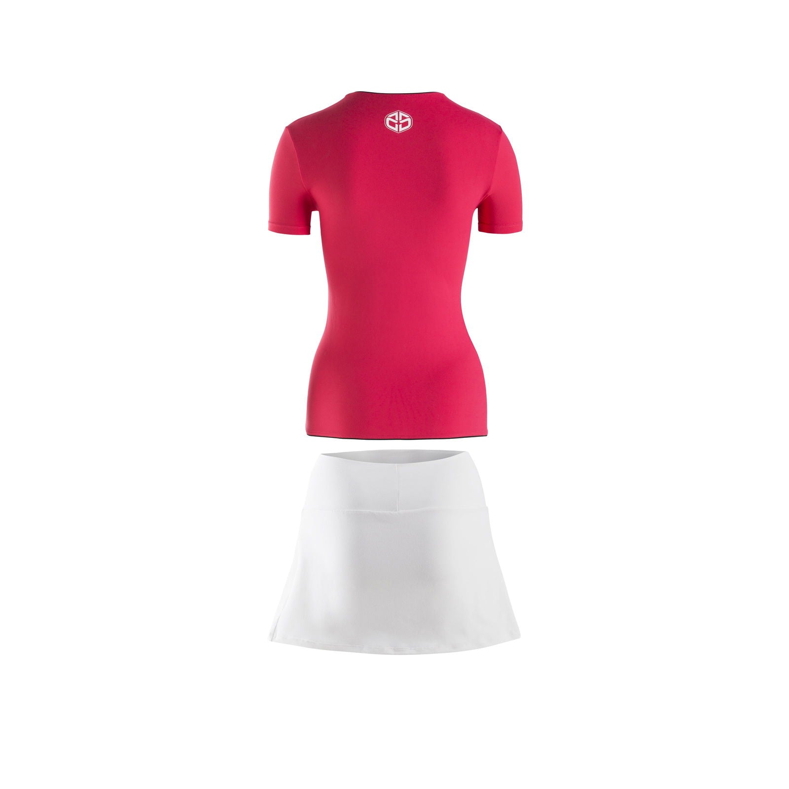 Camiseta Manga Corta Roja + Falda Blanca - Duruss | Go For It!