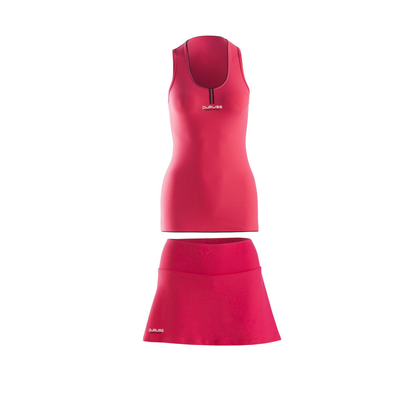 Camiseta Sin Mangas Roja + Falda Roja - Duruss | Go For It!