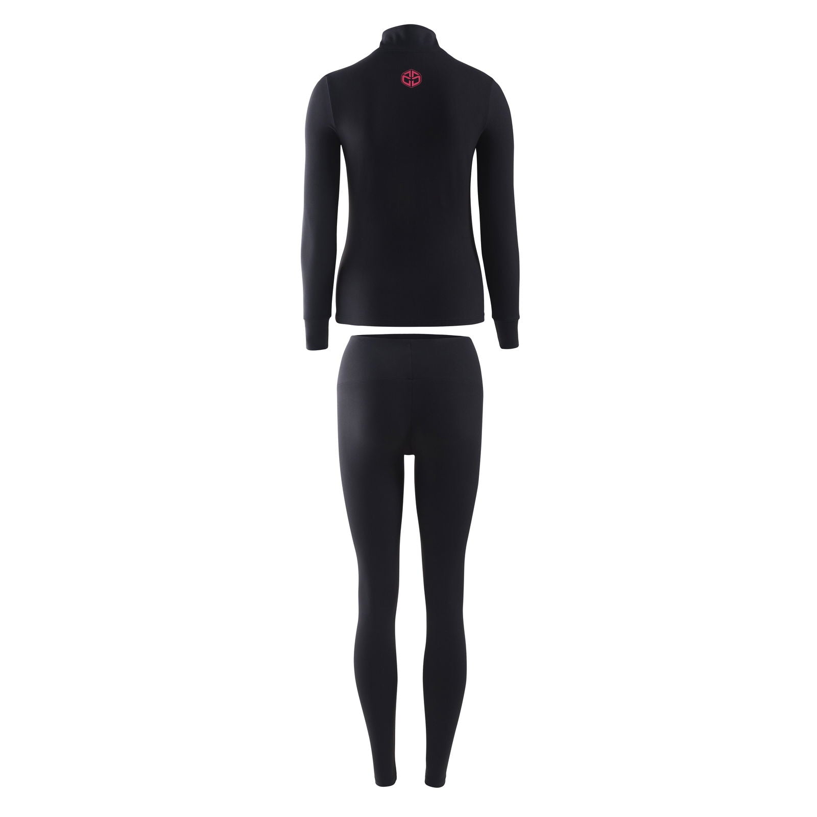 Chaqueta Negra + Camiseta Manga Corta Negra + Leggin Largo - Duruss | Go For It!