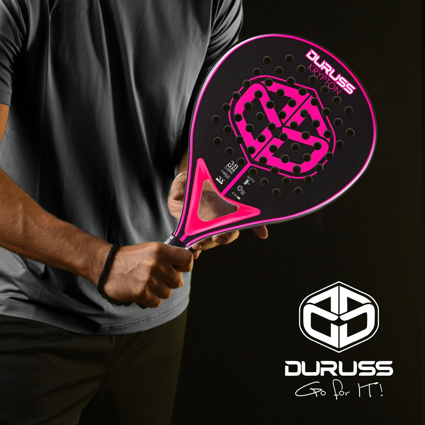 Duruss Krypton Rosa Pala de Pádel